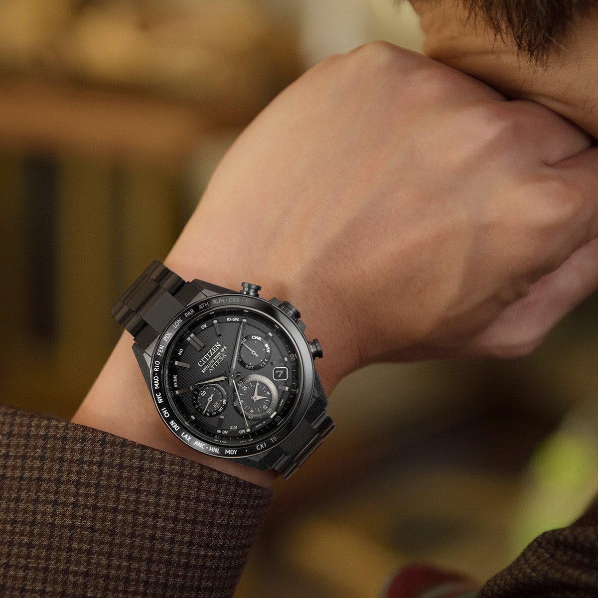CITIZEN シチズン ACT Line ブラックチタンシリーズ CC4055-65E