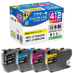 ヨドバシ.com - ジット JIT ブラザー LC412-4PK互換 4色セット