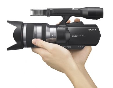 米Sony、初のレンズ交換式ハンディカム「NEX-VG10」発表 - ITmedia NEWS
