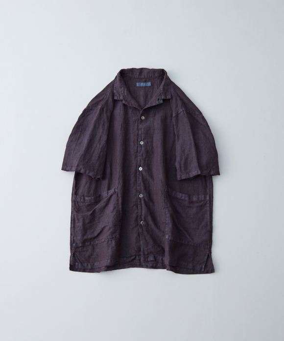 リネン ピグメントバイオ 半袖 カバーシャツ｜nest Robe / CONFECT