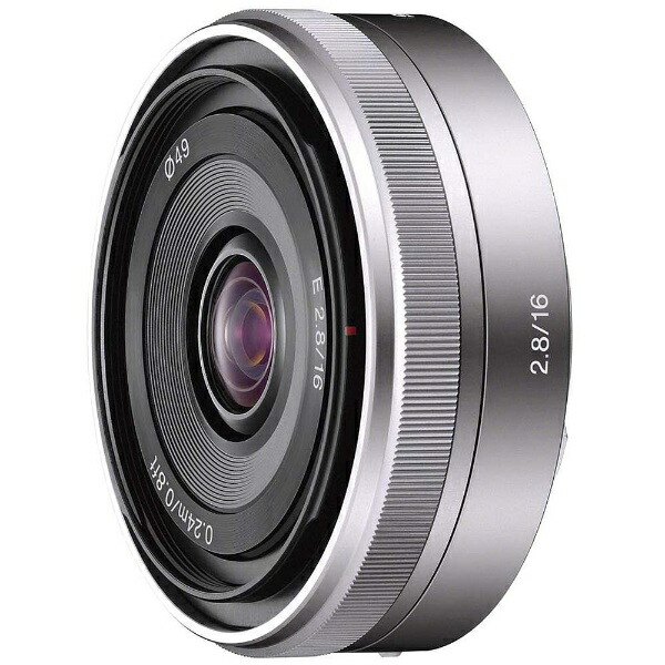 楽天ビック｜SONY｜ソニー カメラレンズ E 16mm F2.8 APS-C用 シルバー