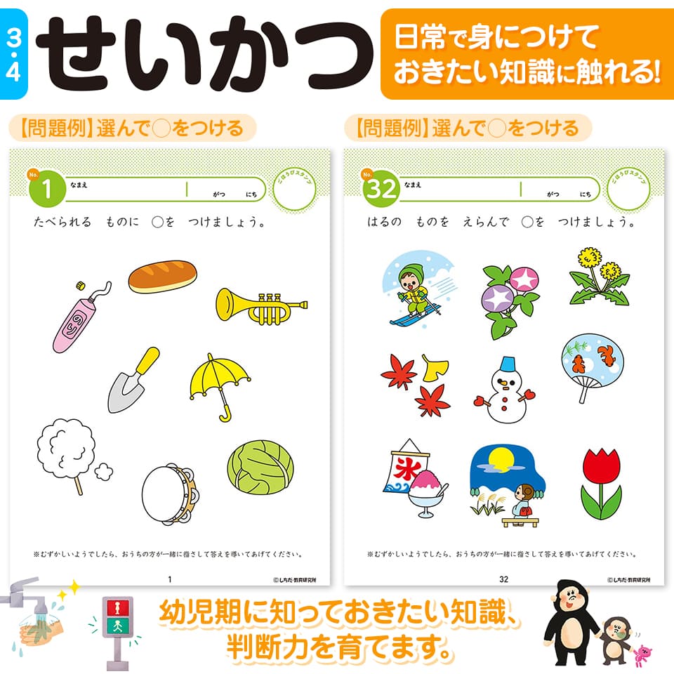 楽天市場】七田プリント 七田式 知力ドリル 3歳 4歳 10冊セット