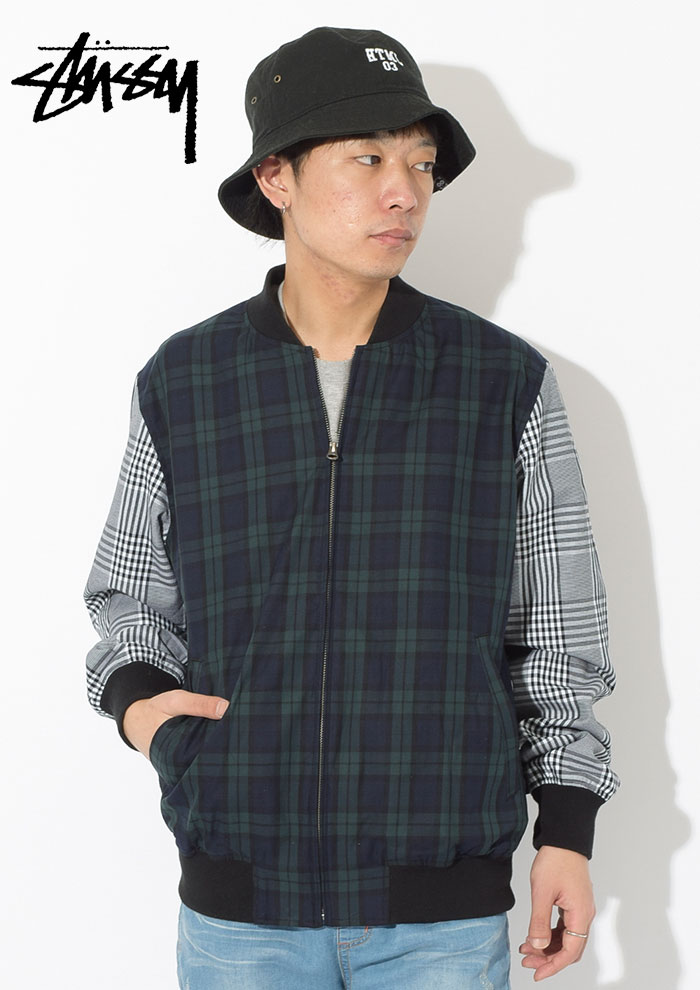 楽天市場】ステューシー STUSSY ジャケット メンズ Mixed Plaid Bomber