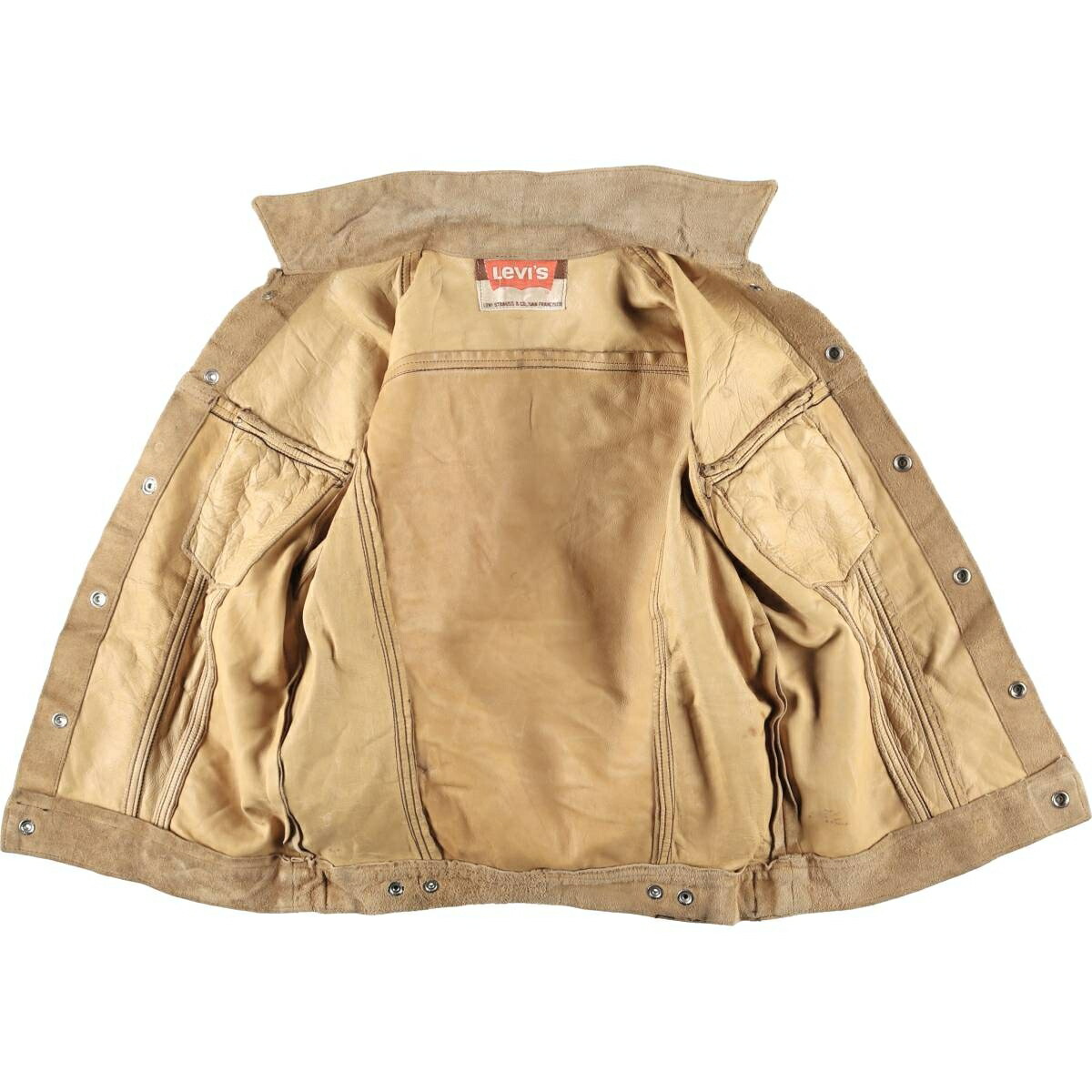 古着 60～70年代 リーバイス Levis ビッグE BIG E 3rd スエードレザー
