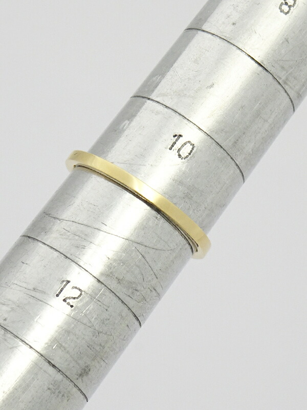 ete】【馬蹄】エテ『K18YG ホースシュー リング ダイヤモンド0.04ct