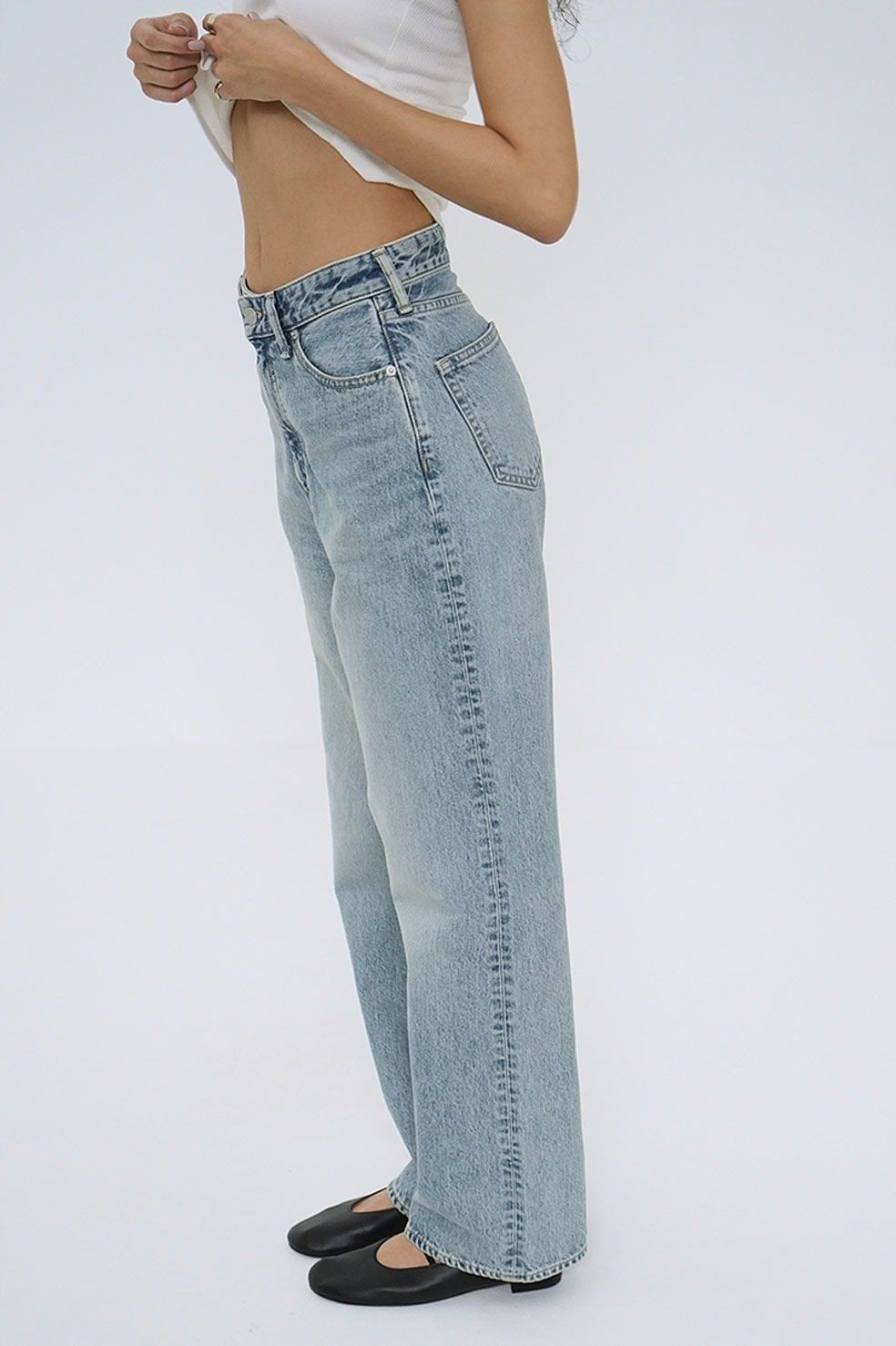 CLANE - セコンドデニムパンツ アイスブルー - SECOND DENIM PANTS
