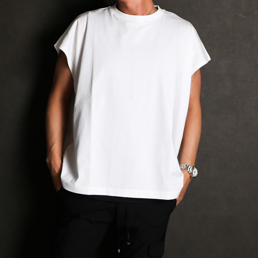 MINEDENIM - Big Nosleeve T-SH - WHT / 2404-6003 | chemical conbination