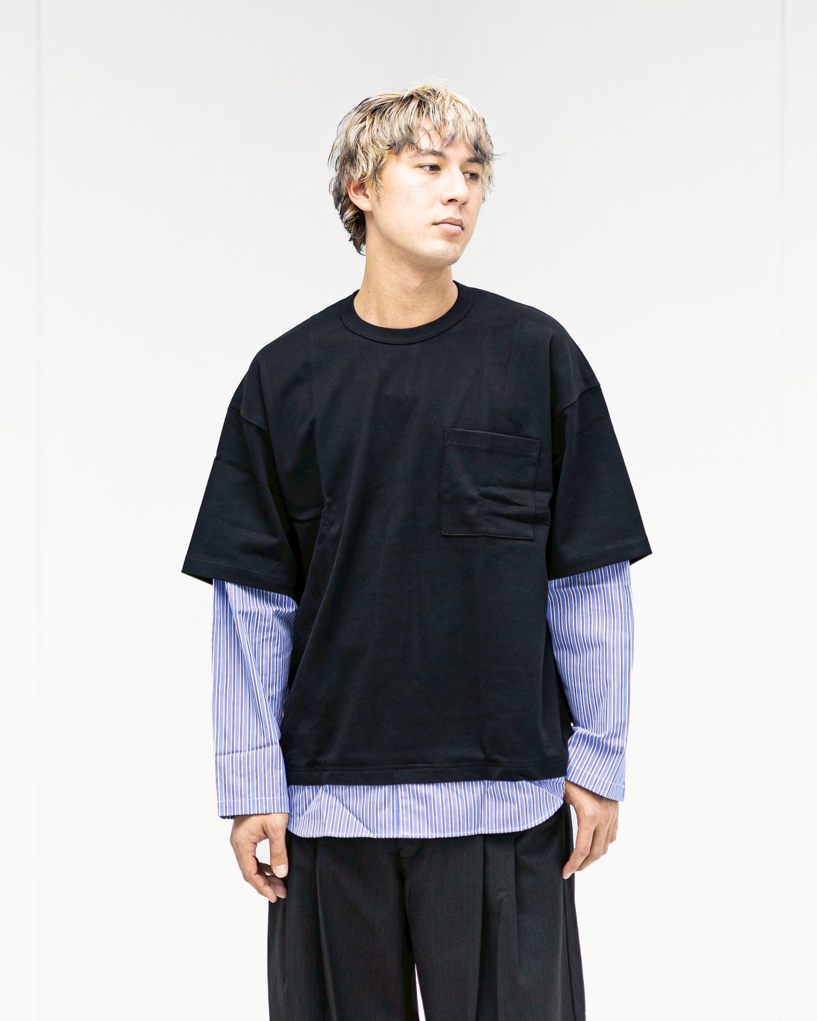 COMME des GARCONS HOMME - コムデギャルソンオム26SS 切り替えTシャツ