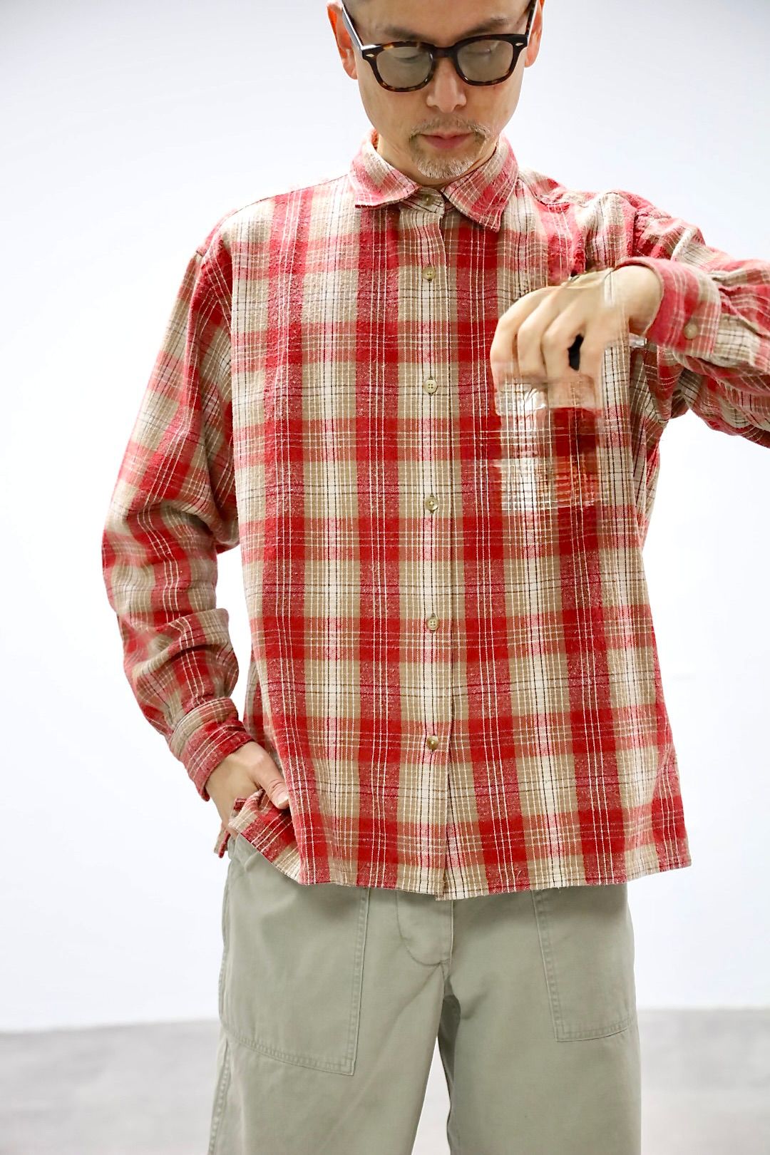 A.PRESSE - アプレッセ 2026 STYLE1 Vintage Cotton Silk Nep Twill