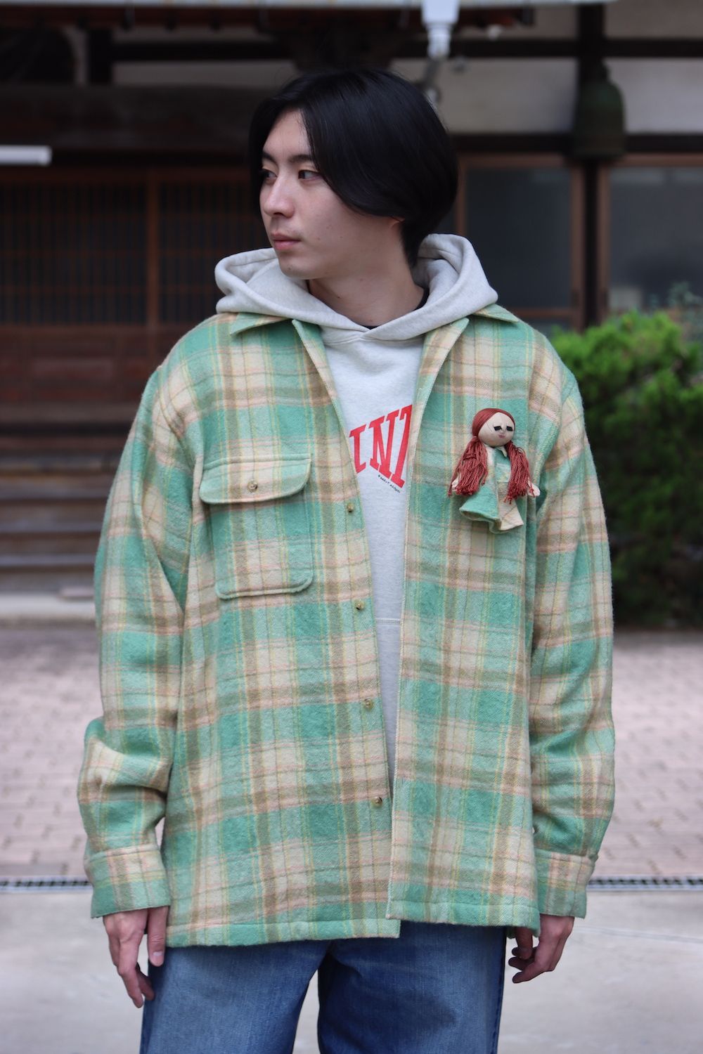 doublet CHECK SHIRT WITH MY DOLL(21AW17SH99) style.2021.10.17