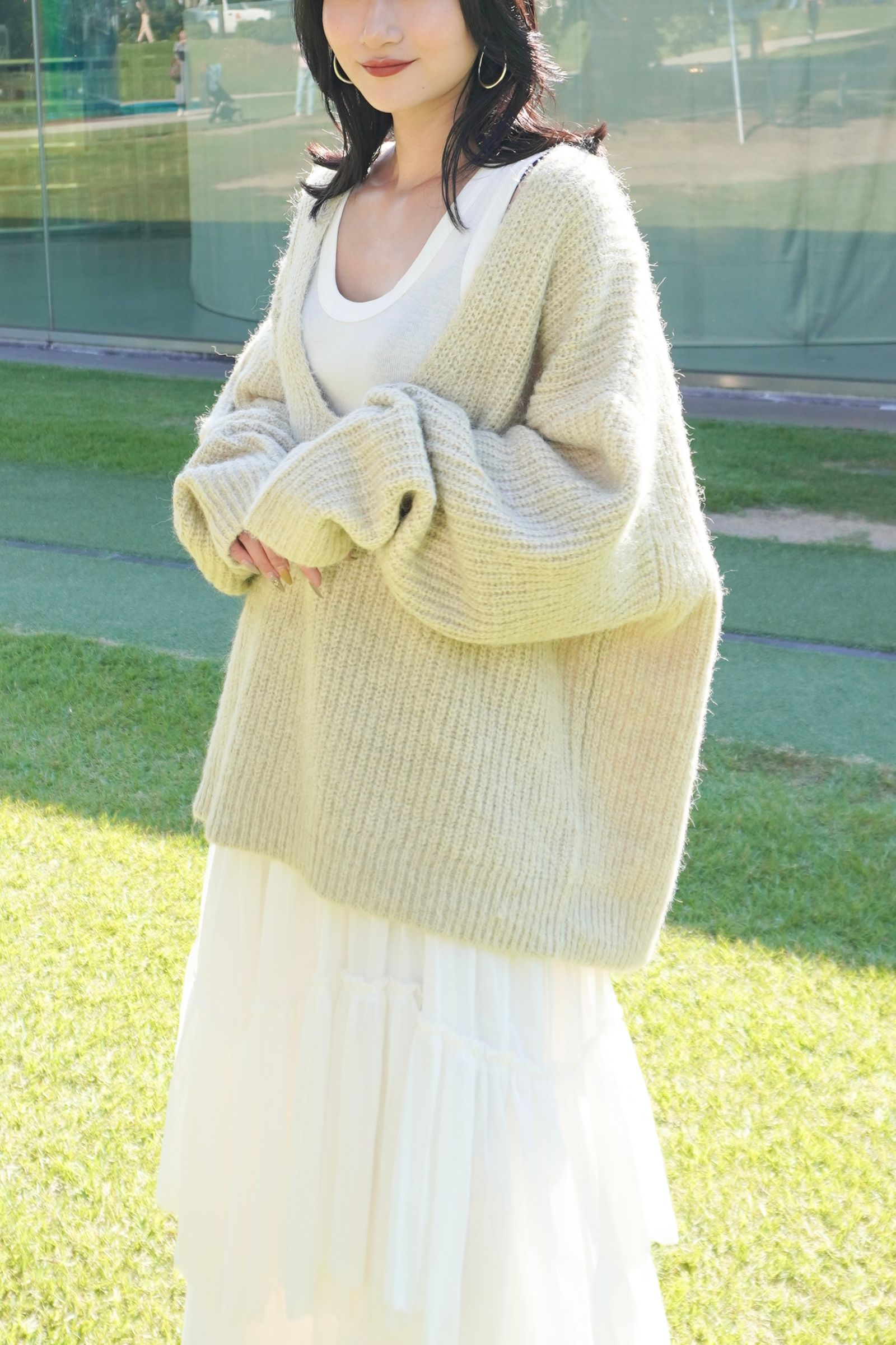 Knuth Marf - Uneck knit pullover (unisex) / Uネックニットプル