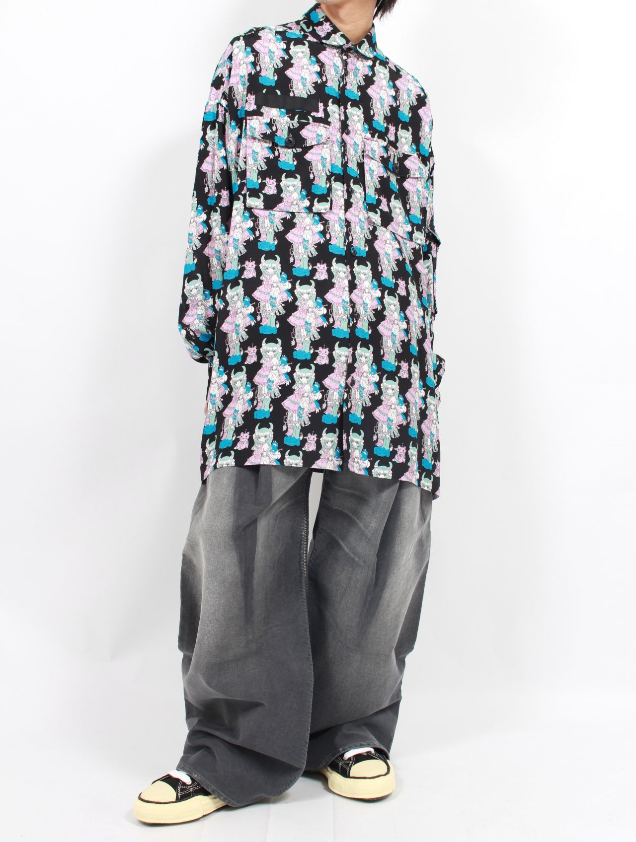 KIDILL - 【25SS】ミリタリー シャツ ロリータ ガール アートワーク