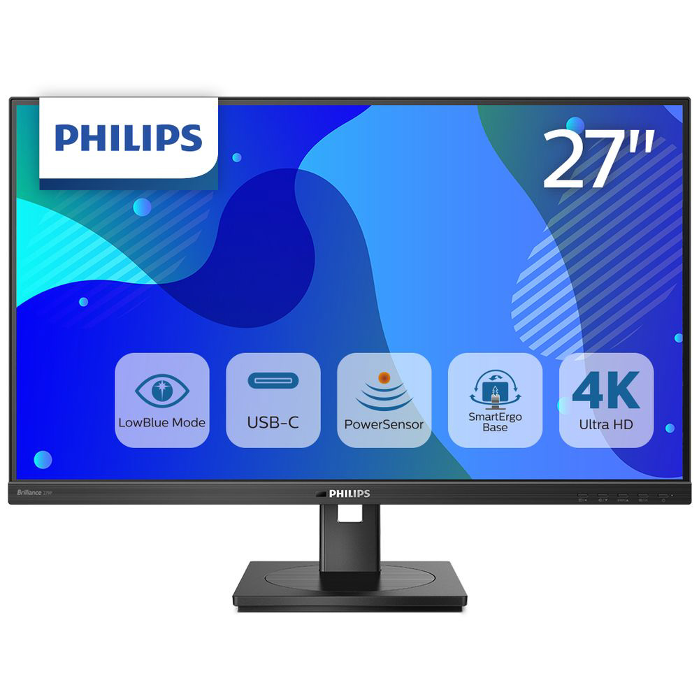 USB-C接続 PCモニター ブラック 279P1/11 ［27型 /4K(3840×2160