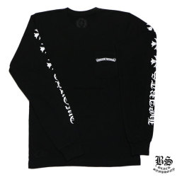 クロムハーツロングTシャツホースシュー&フローラルクロスホワイト