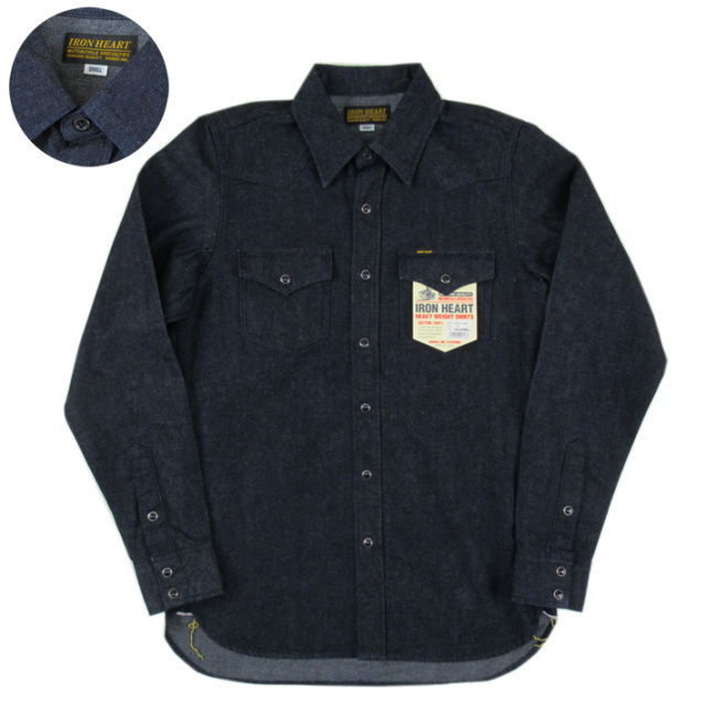 IRON HEART アイアンハート 10oz セルビッチデニム ウエスタンシャツ