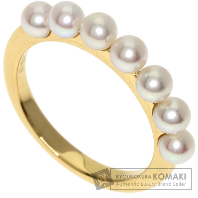 MIKIMOTO ミキモト ベビーパール 真珠 リング・指輪 K18イエロー