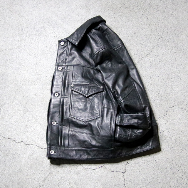 YOUSED (ユーズド) [ 3POCKET 1st LEATHER JACKET ] リメイク