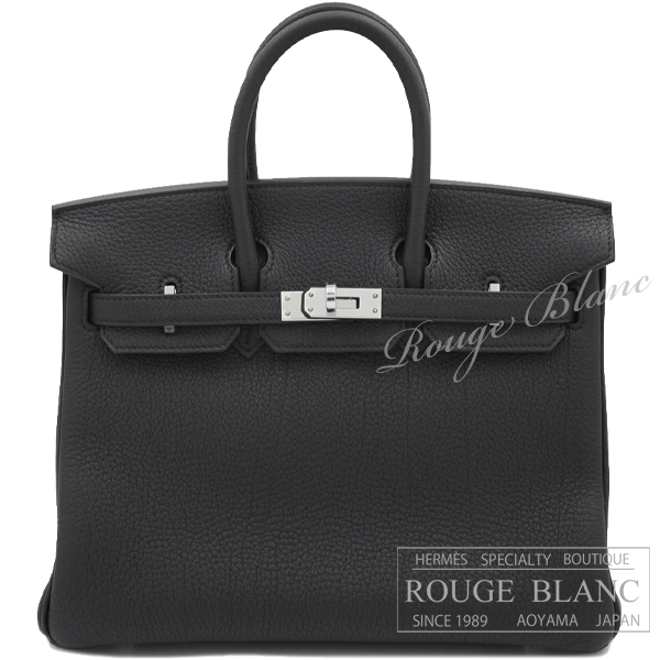 エルメス バーキン25 黒 ブラック トゴ シルバー金具 【新品】 HERMES