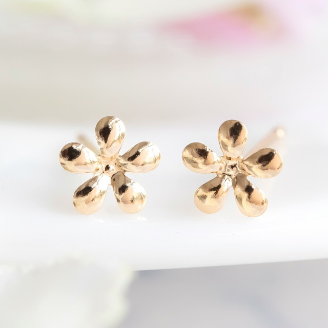 ピアス K18イエローゴールド (花/フラワー)[5752300107] アクセサリー