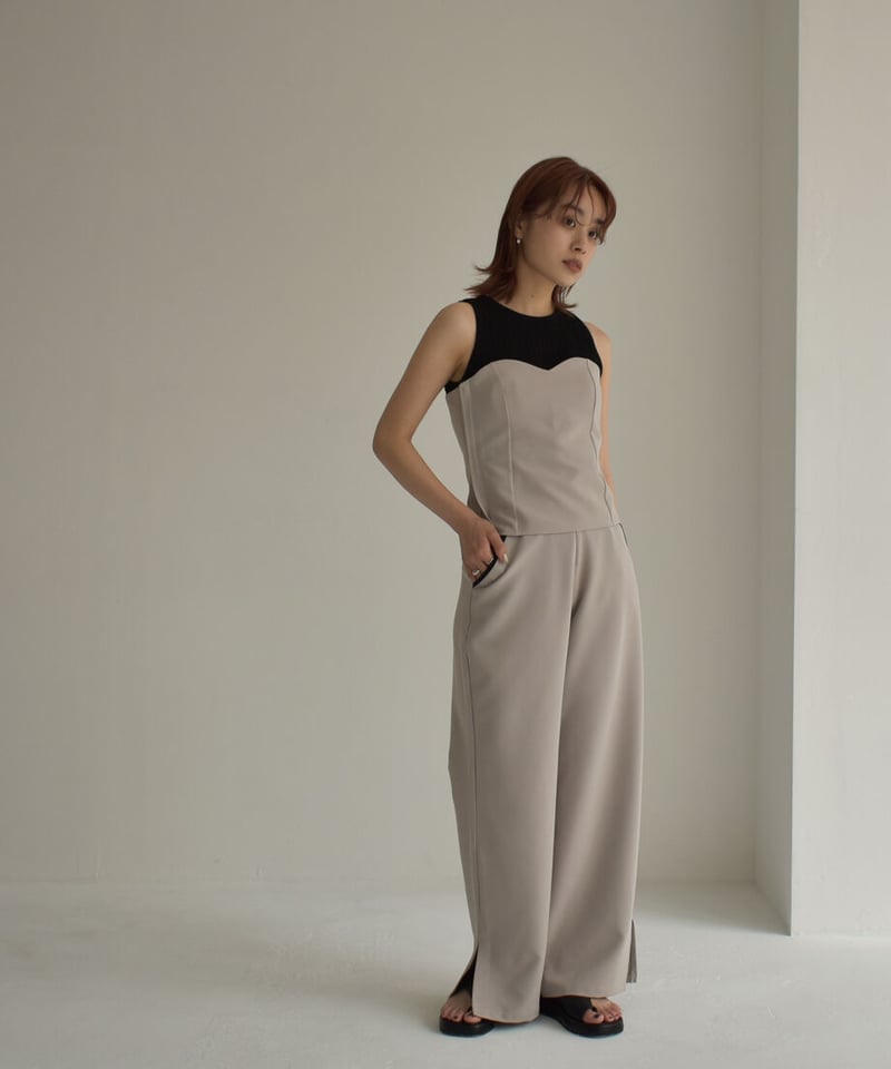 Back Lace Up Bustier【セットアップ着用可能】 0202004437 | c