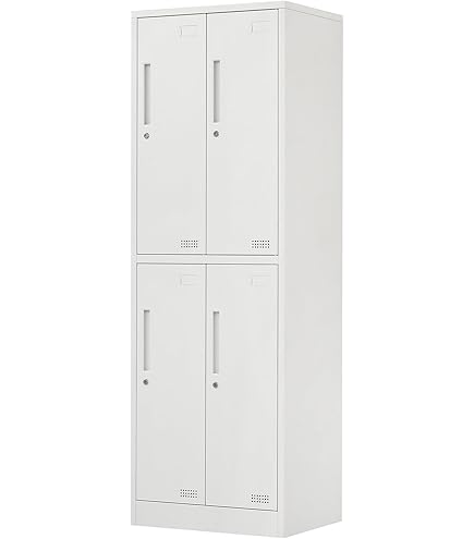 Amazon.co.jp: ロッカー 鍵付き 収納 4人用 オフィス用品 スチール 省