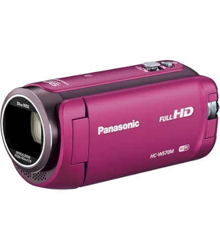 Amazon.co.jp: パナソニック HDビデオカメラ W570M ワイプ撮り 90倍