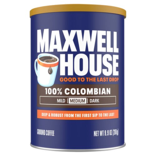 Maxwell House 100% Colombian Medium Ground Coffee, 9.9 oz - Fairway