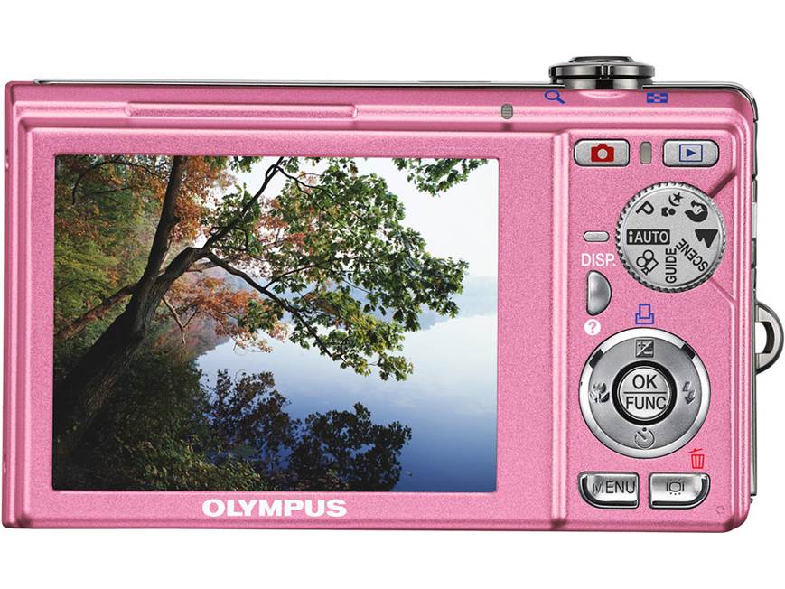 Olympus FE-370 (Pink) 8-megapixel digital camera with 5X optical