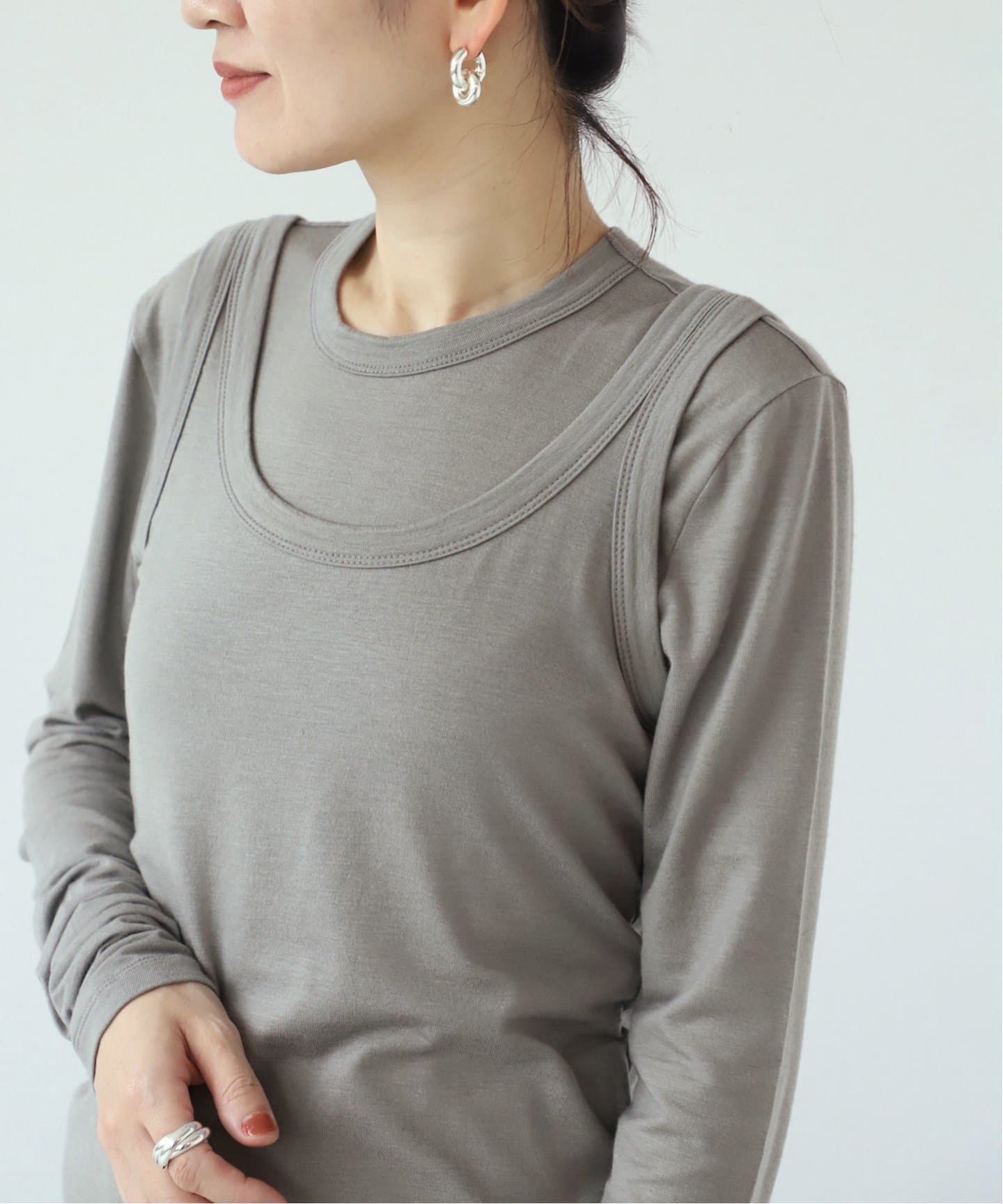 INSCRIRE（アンスクリア）ashmere Jersy タンクトップ I24AWCUT10（T