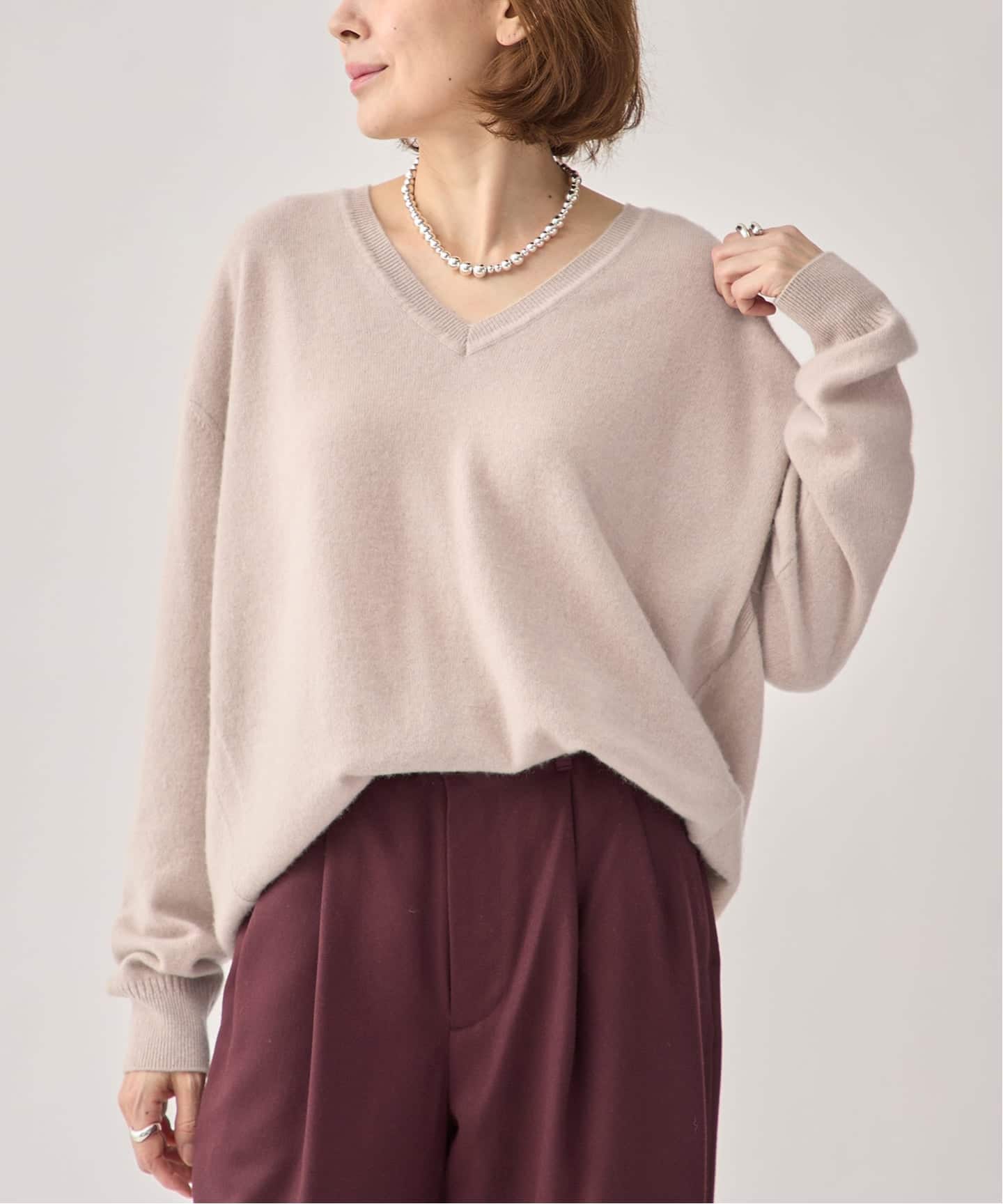 Cashmere100 Vネック knit（ニット／セーター）｜VERMEIL par iena