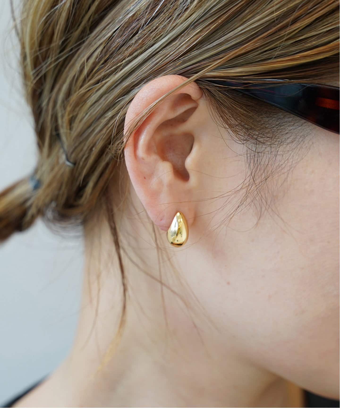 CELERI/セルリ】DROP PIERCE GOLD（ピアス（両耳用））｜Deuxieme