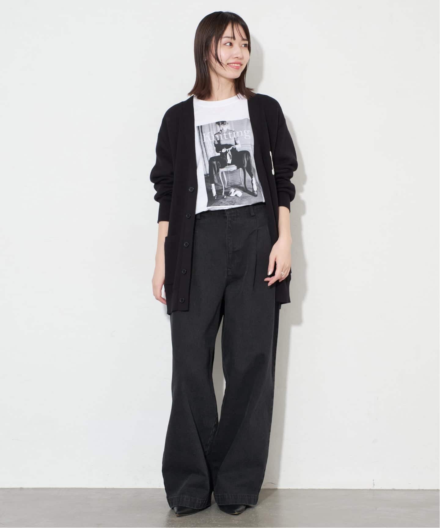 4サイズ展開》LEDENIM BLUR TUCK TROUSERデニム（デニムパンツ
