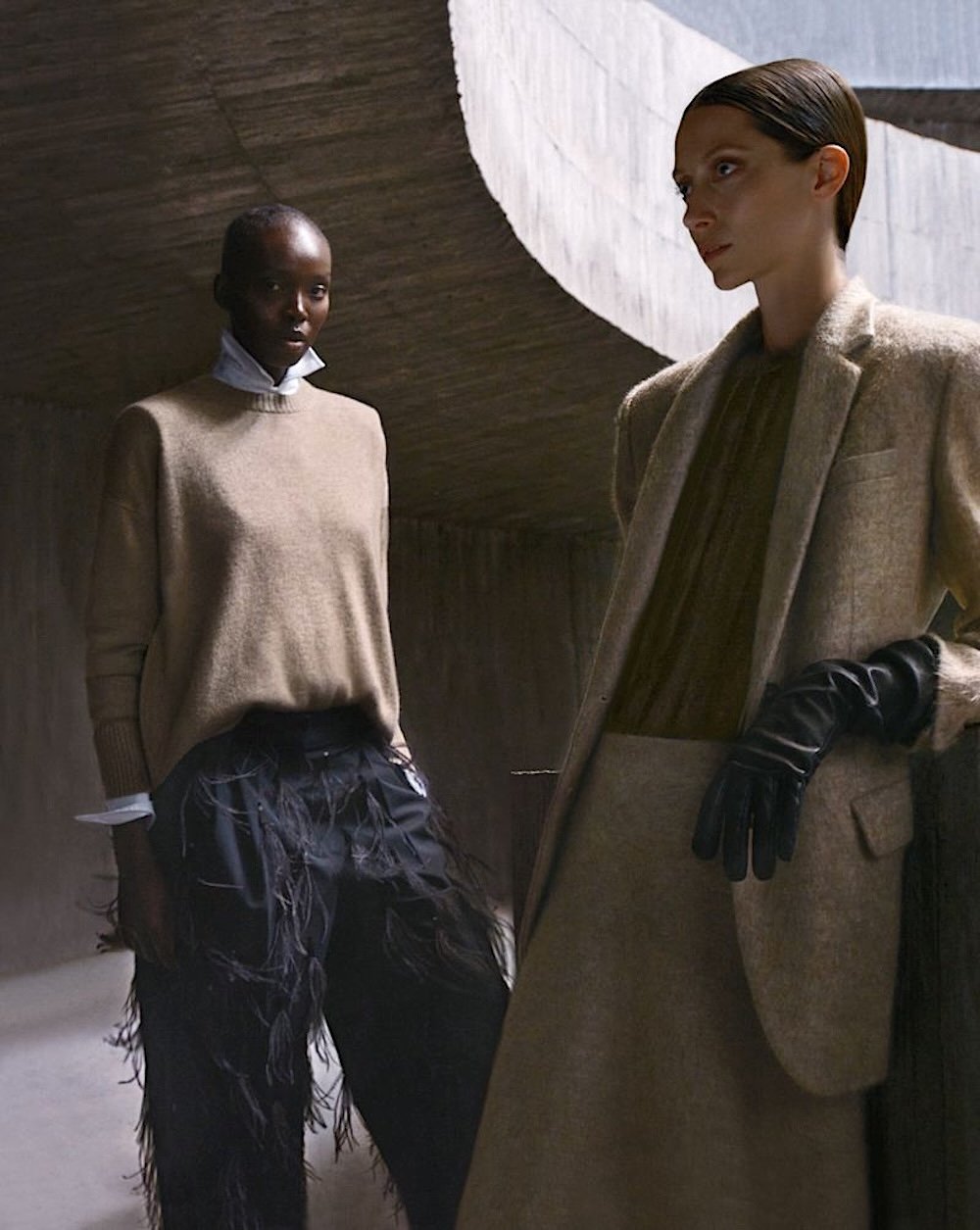 Brunello Cucinelli FW 2024 Campaign with Ajok Madel and Alana