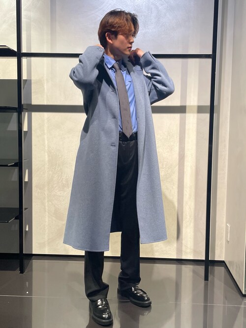 セール】【エンポリオ アルマーニ】モックネックコート ウール混紡