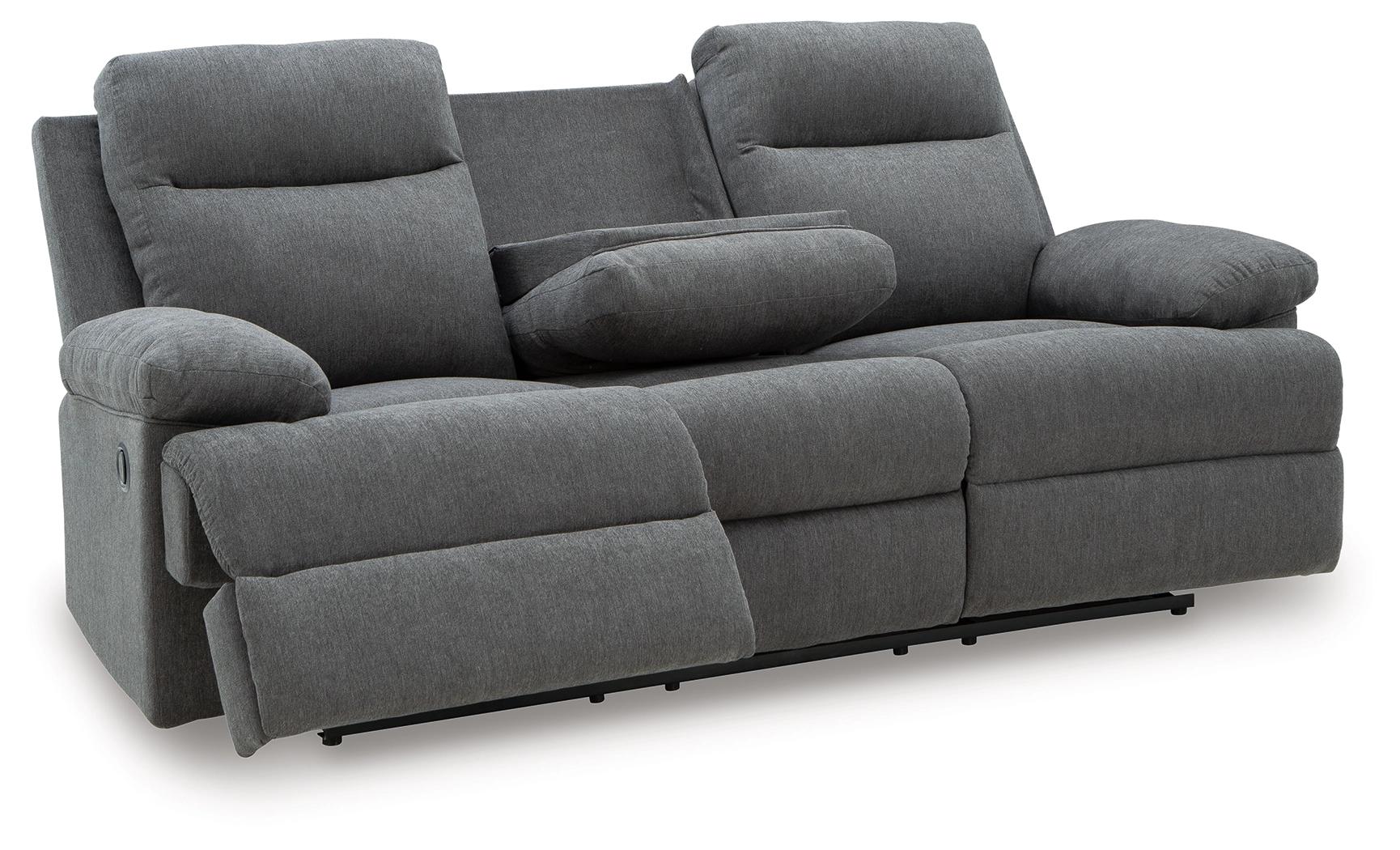 ASHLEY FURNITURE Side-swipe Reclining Sofa With Drop Down Table