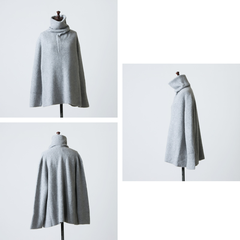 BATONER (バトナー) CASHMERE FOX UNIQUE TURTLE NECK / カシミア