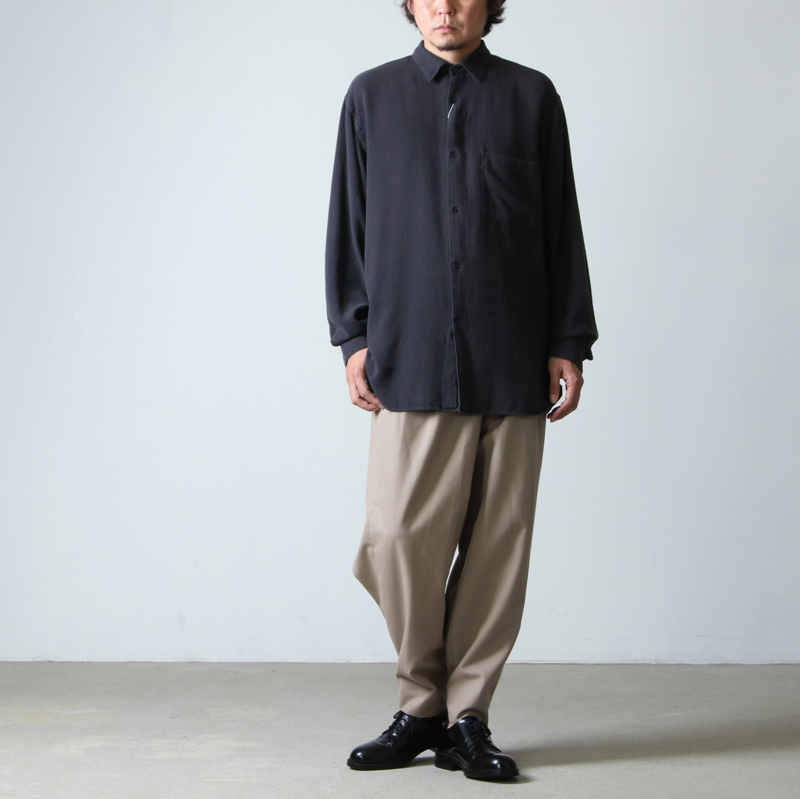 COMOLI (コモリ) シルクネル シャツ