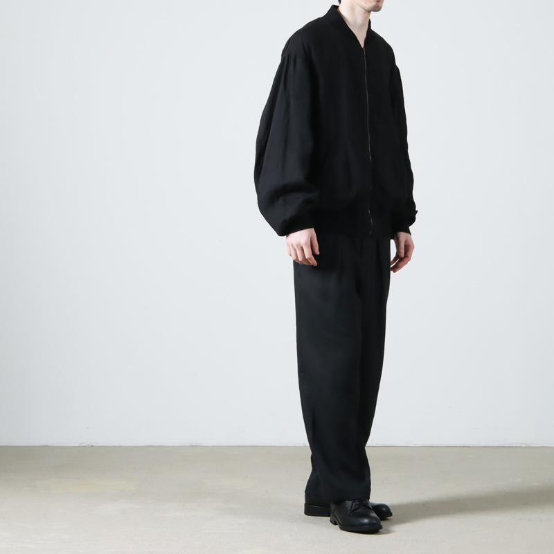 COMOLI (コモリ) リネンWクロス ジップブルゾン