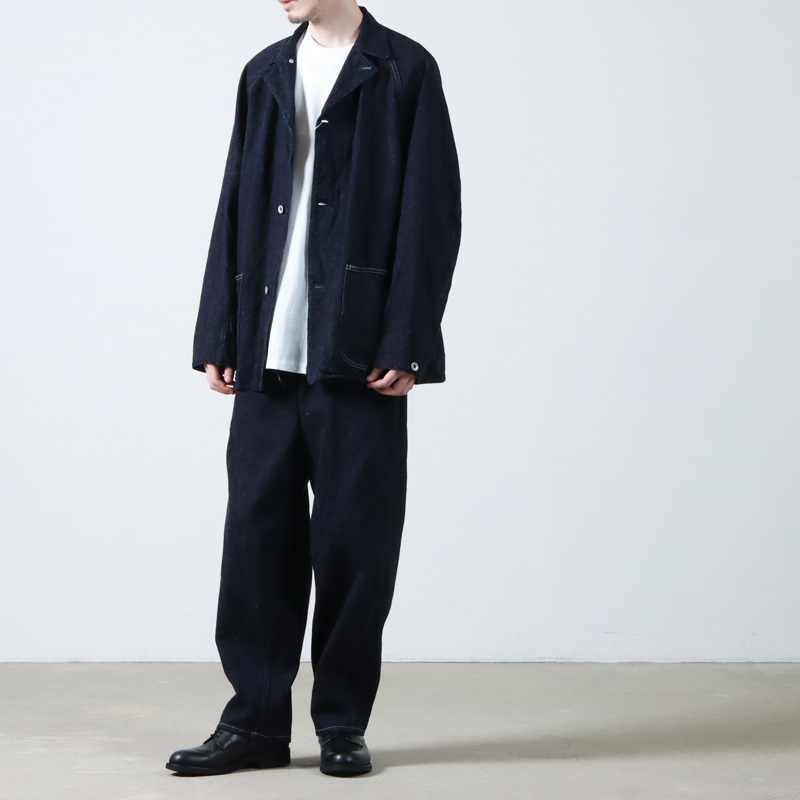 COMOLI デニムワークジャケットサイズ2 ブラック COMOLI コモリ デニム
