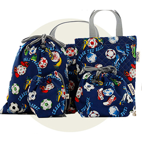 入園入学必需品 5点セット (キルティング) サッカーボール