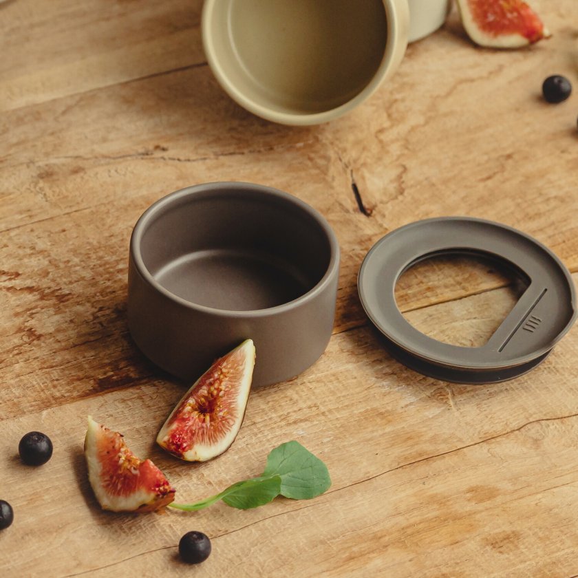 FIKA ONE 陶磁器製 陶器 食品 保存容器 200ml 単品 冷蔵 冷凍 電子