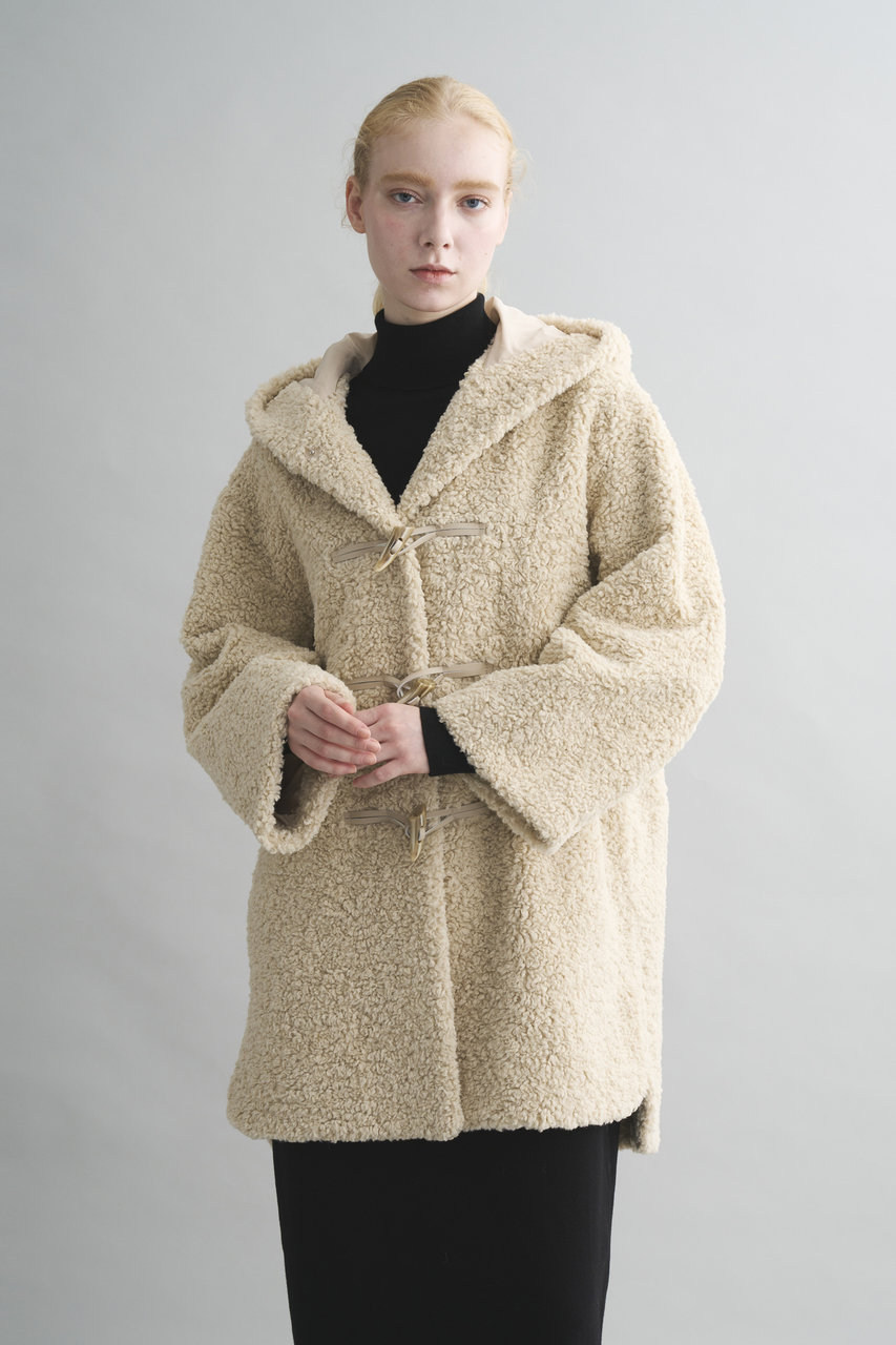 新品未使用 three dots ボア ダッフルコート X-Small Aubrey】Poodle
