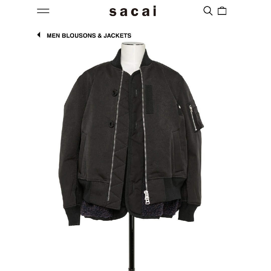 sacai - 新品 size2 23aw sacai Faux Suede Mix サカイの通販 by