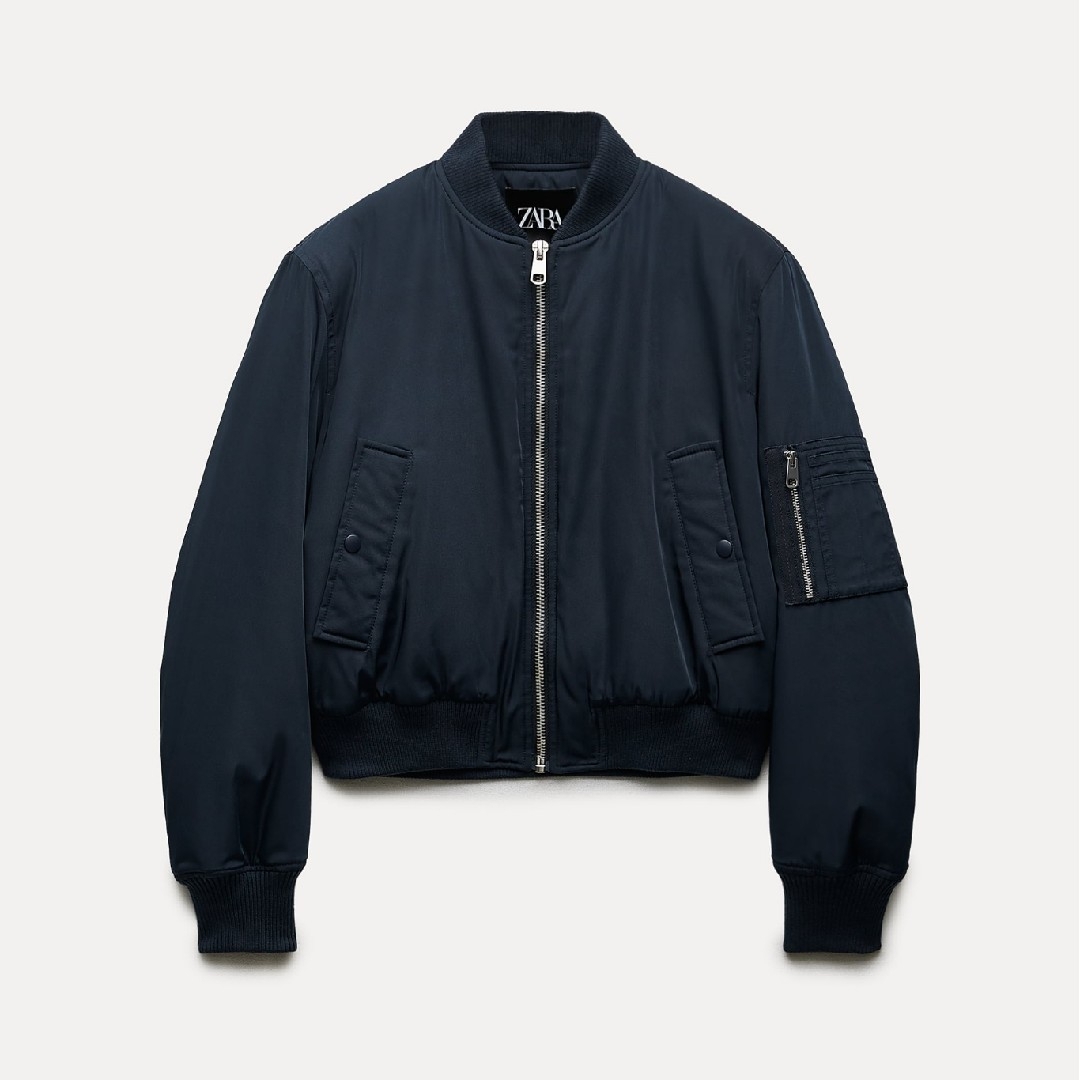 ZARA - ZARA ZW COLLECTION ショート ボンバージャケット Lサイズの