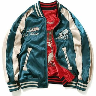スカジャン (ブルー・ネイビー/青色系)のフリマアイテム一覧