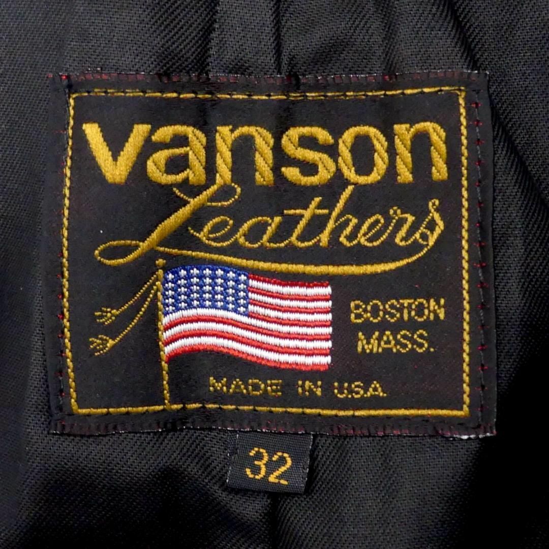 VANSON - VANSON バンソン レザーパンツ 本革 W32 ストレート HH9608の