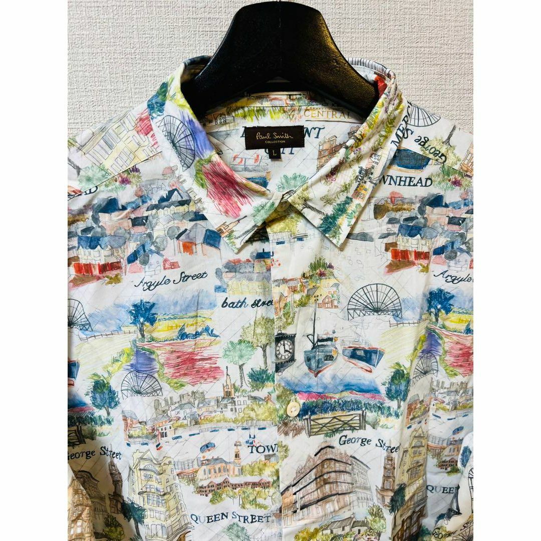 Paul Smith collection 風景画プリント 2024 長袖シャツ