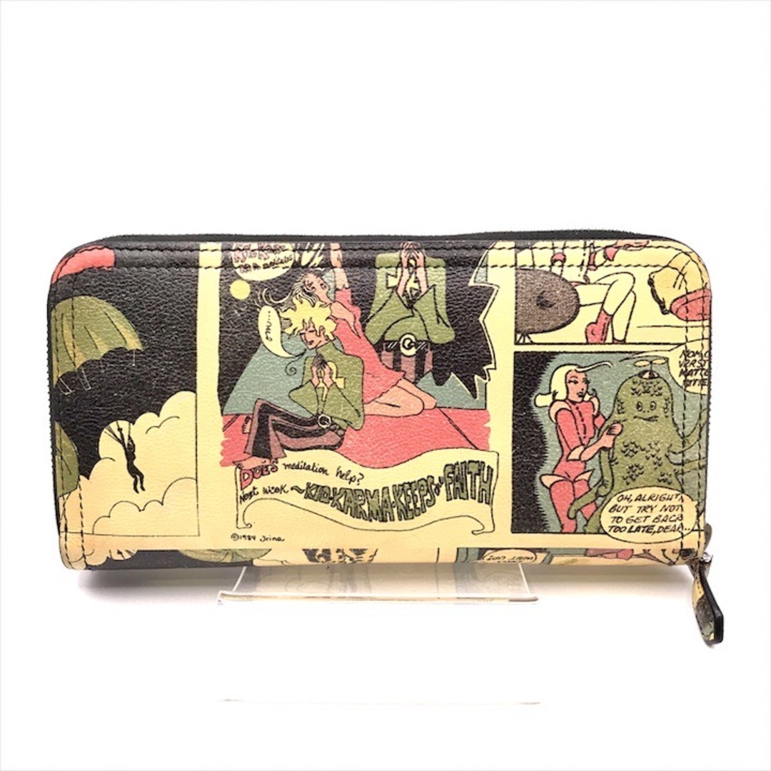 PRADA - 良品 PRADA プラダ ロゴ コミック ラウンド ファスナー 長財布