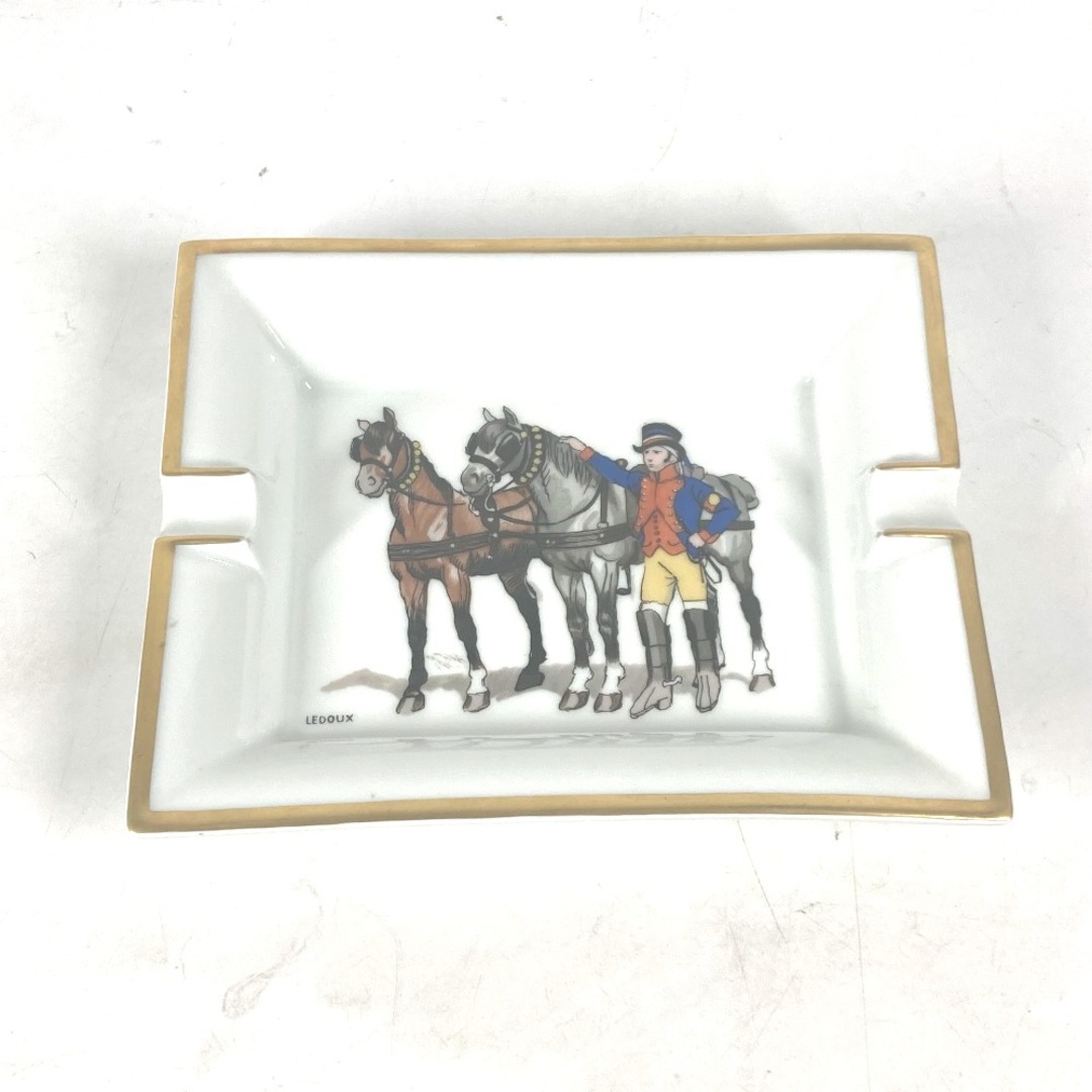 エルメス HERMES アッシュトレイ 馬柄 小物入れ ジュエリーケース 灰皿