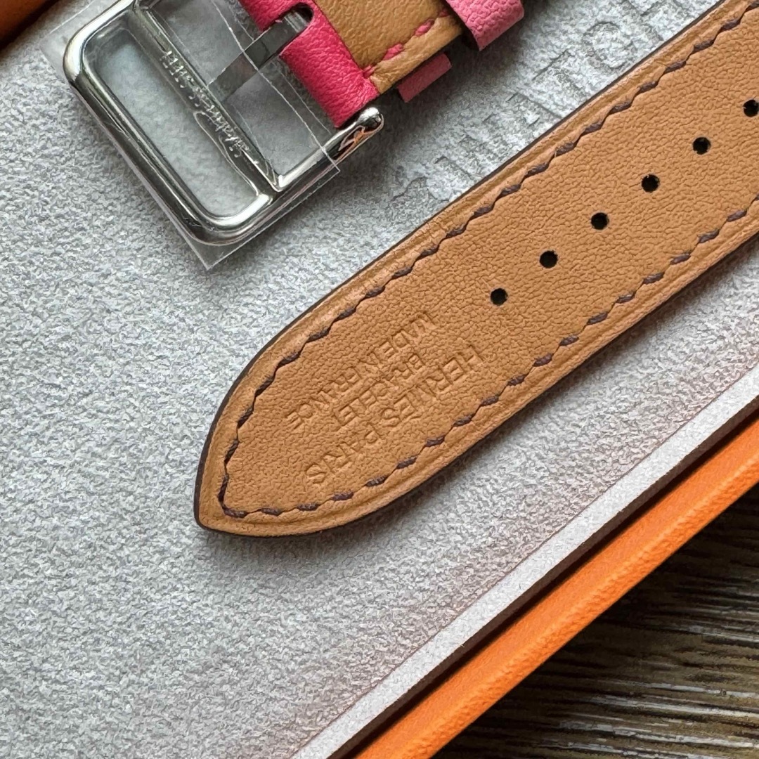 Apple - 2467 未使用 Apple Watch エルメス ローズ ボルドー レザーの